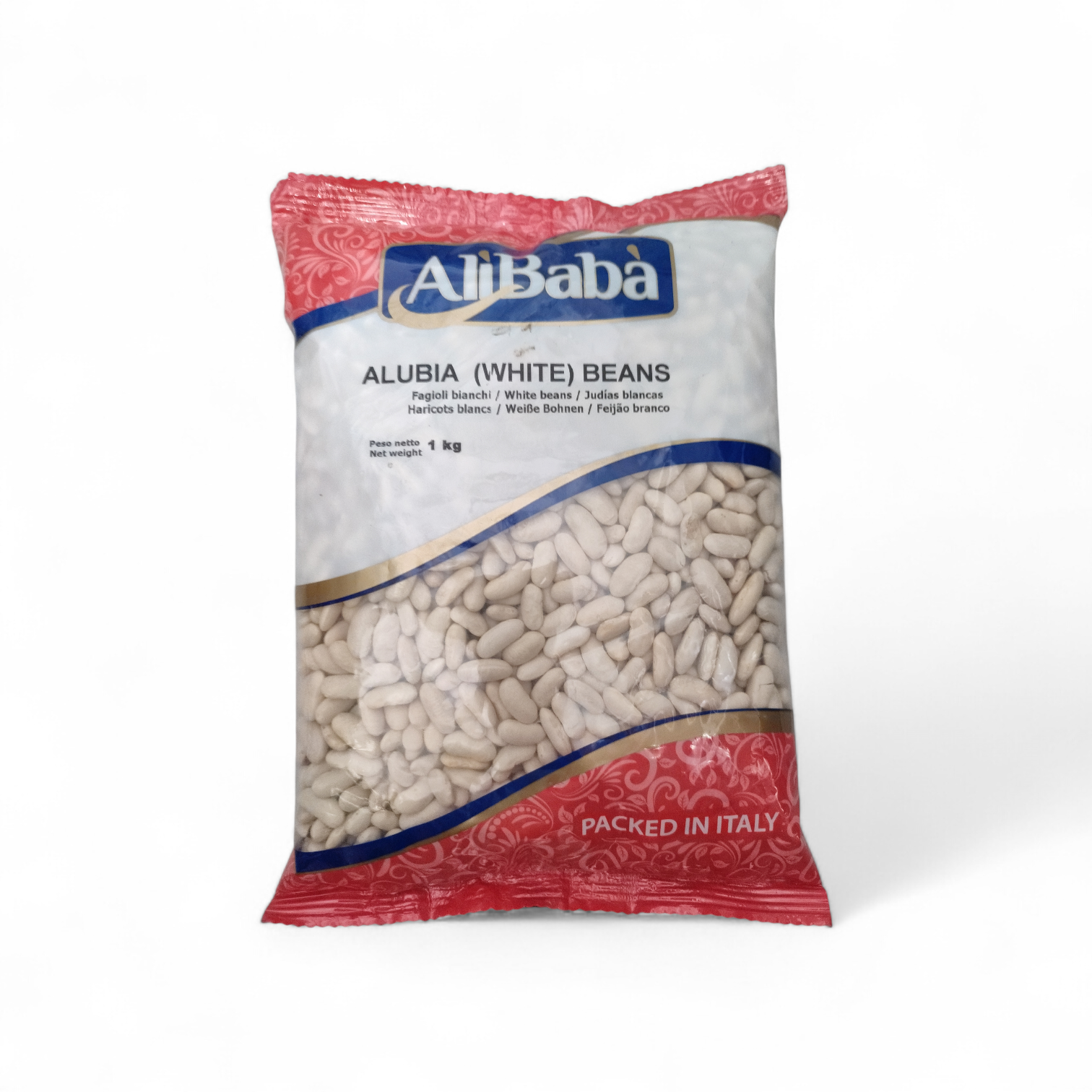 ALUBIA (WHITE) BEANS (AliBaba) : 1 KG :Fagiolibianchi / White beans / Judías blancasHaricots blancs / Weiße Bohnen / Feijão branco
