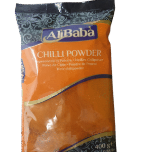 CHILLI POWDER:Ali Baba:400gmPeperoncini in Polvere. Heißes ChilipulverPolvo de ChilePoudre de PimentHete chilipoeder