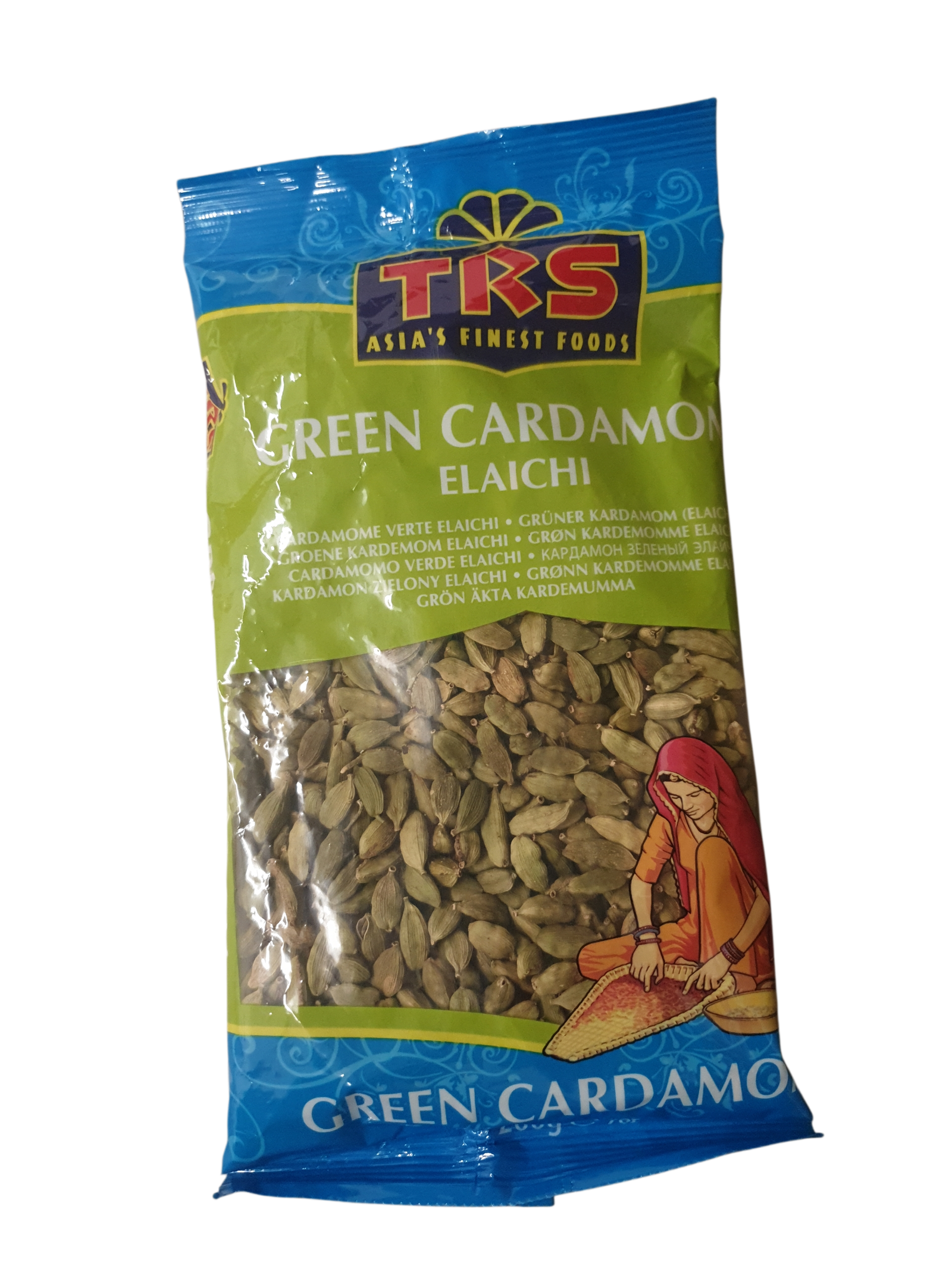 GREEN CARDAMOM ELAICHI:TRS:200gmCARDAMOME VERTE ELAICHIAGRÜNER KARDAMOM (ELAICHIGROENE KARDEMLICHGRØN KARDEMOMME ELAICHCARDAMOКАРДАМОН ЗЕЛЕНЫЙ ЭЛГ GRØNN KARDEMOMME ELKARDAMON ZIELONYTAGROKTA KARDEMUMMA
