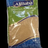 DHANIA POWDER : Alibaba : 400gmCoriandolo in polvere.Coriander powderCilantro en polvo. Coriandre en poudreKoriander pulver. Coentro em pó(Coriandrum Sativum)
