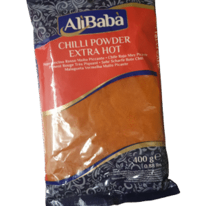 CHILLI POWDER EXTRA HOT: Alif Baba:400gmPeperoncino Rosso Molto Piccante Chile Rojo Muy PicarPiment Rouge Très Piquant.Sehr Scharfe Rote ChiliMalagueta Vermelha Muito Picante