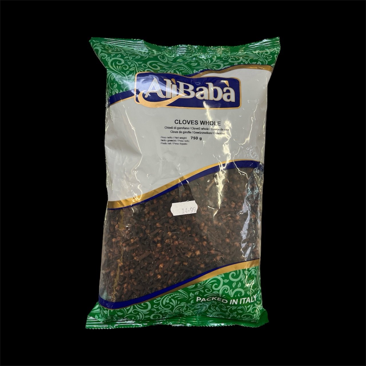 CLOVES WHOLE - 750gm, , AlibabaChiodi di garofano / CloveS whole / Clavos de olorClous de girofle / Gewürznelken/ CravinhoPeso netto / Net weight750 g