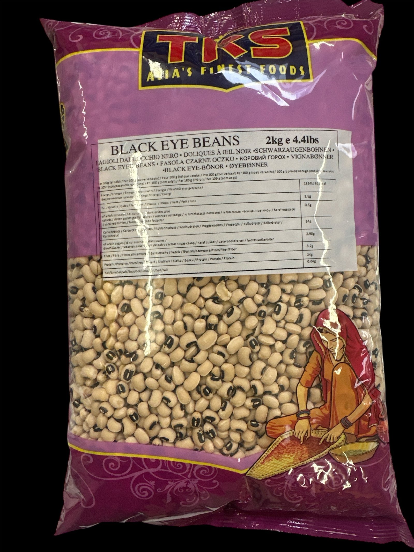 BLACK EYE BEANS(TRS) : SCHWARZ AUGEN BOHNEN:- 1Unit is 2Kg