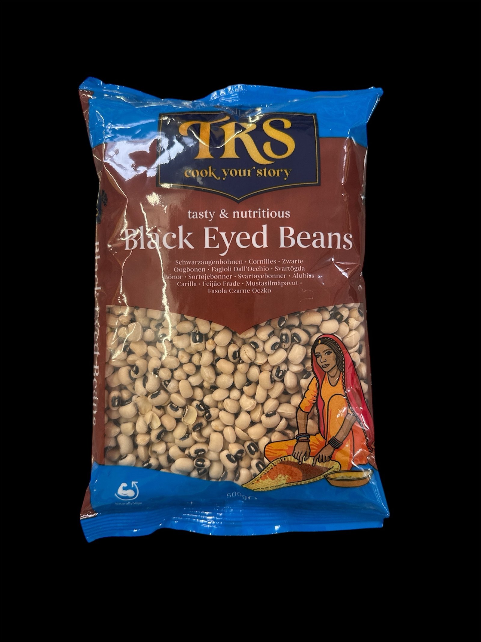 BLACK EYE BEANS(TRS) : SCHWARZAUGIGE BOHNEN:- 1Unit is 500g