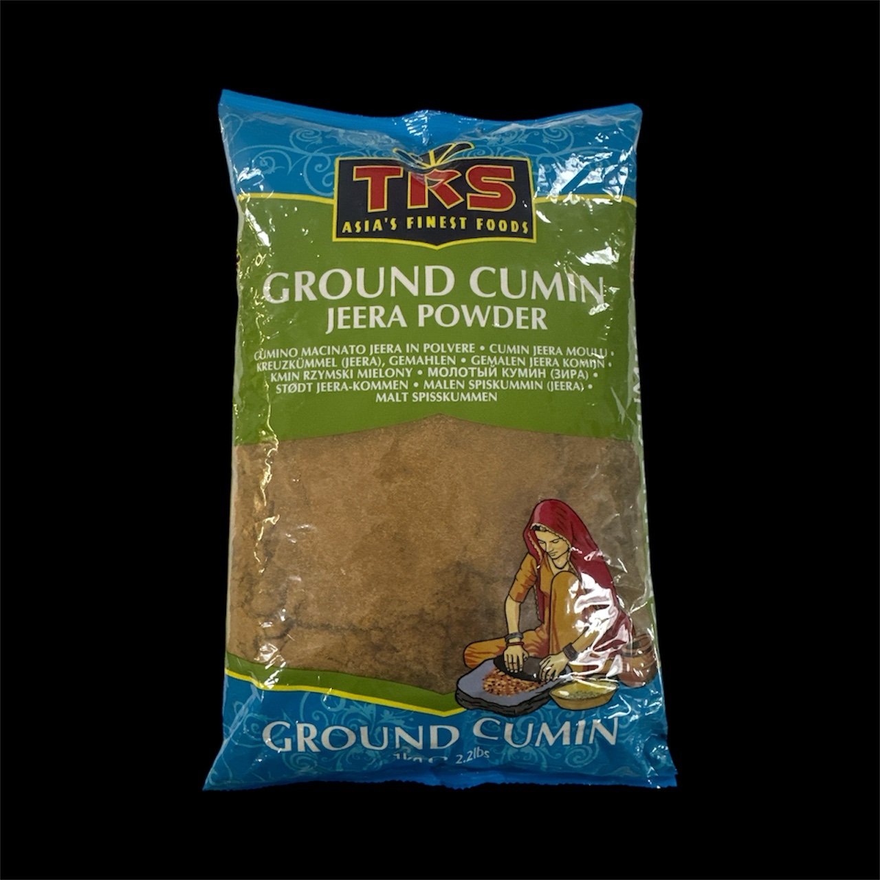 GROUND CUMIN JEERA POWDER : 1kg : TRS : CUMINO MACINATO JEERA IN POLVERE • CUMIN JEERA MOULU • KREUZKÜMMEL (JEERA), GEMAHLEN • GEMALEN JEERA KOMIJN •KMIN RZYMSKI MIELONY • МОЛОТЫЙ КУМИН (ЗИРА) •STODT JEERA-KOMMEN • MALEN SPISKUMMIN (JEERA) •MALT SPISSKUMMEN
