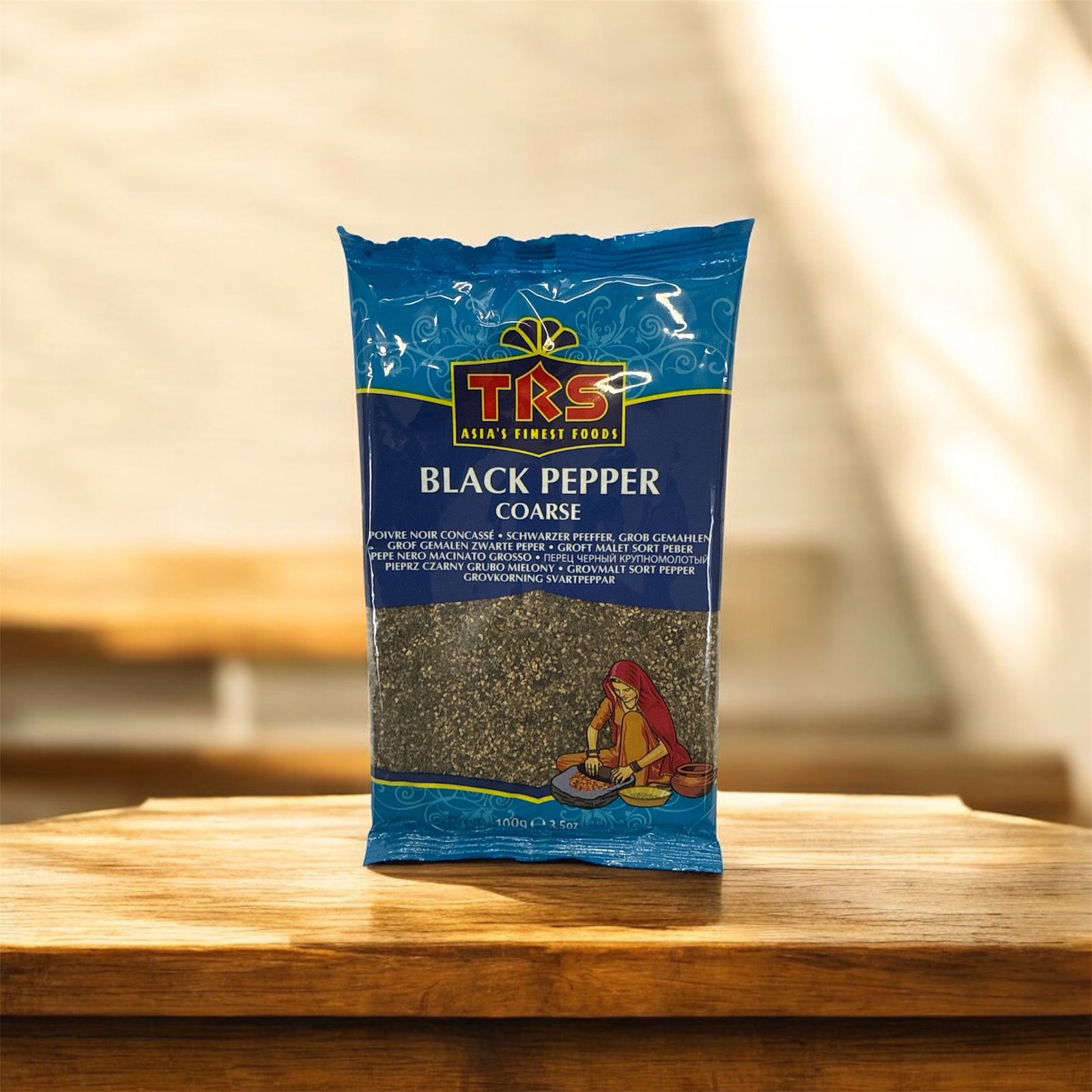 BLACK PEPPER COARSE(TRS) : SCHWARZER PFEFFER GROB GEMAHLEN:- 1Unit is 100g