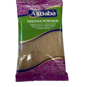 AliBaba • DHANIA POWDERCoriandolo in polvere • Coriander powderCilantro en polvo • Coriandre en poudreKoriander pulver • Coentro em pó (Coriandrum Sativum) : Net WT 100 g